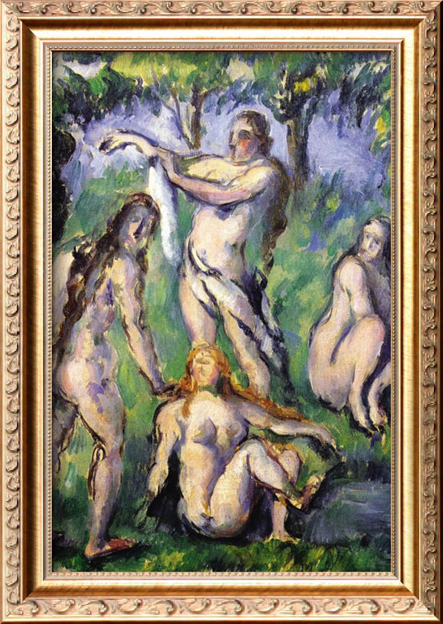 Bathers A By Paul Cezanne